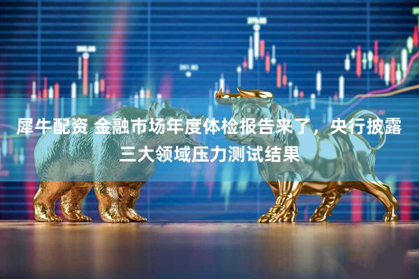 犀牛配资 金融市场年度体检报告来了，央行披露三大领域压力测试结果