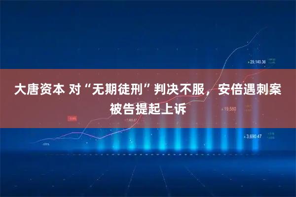 大唐资本 对“无期徒刑”判决不服，安倍遇刺案被告提起上诉