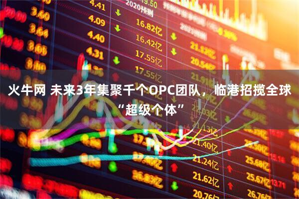 火牛网 未来3年集聚千个OPC团队，临港招揽全球“超级个体”