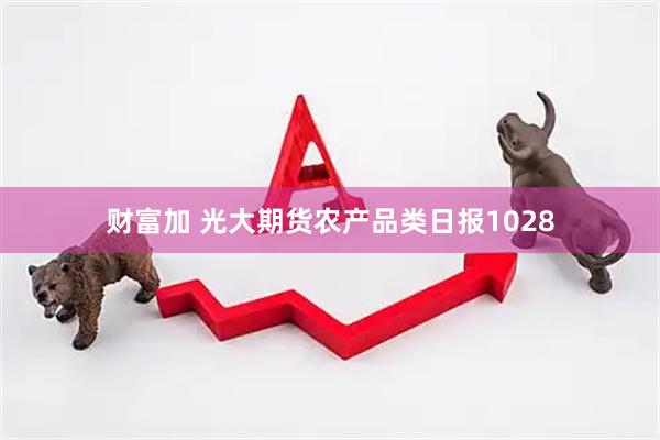 财富加 光大期货农产品类日报1028